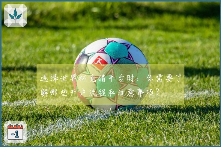 选择世界杯竞猜平台时，你需要了解哪些开户流程和注意事项？